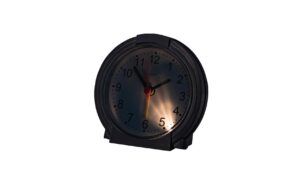 Hama Wecker Classic, ohne Ticken, Schwarz/Weiss