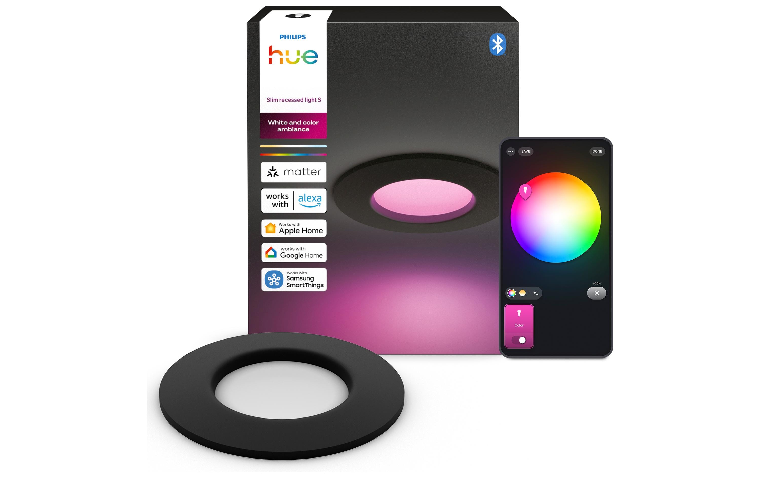2162642 - Mediatech Philips Hue WCA Slim Recessed Light S EMEA-Black kaufen Schweiz | Mediatech.ch