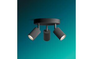2162648_1 - Mediatech Philips Wyatt Aufbauspot 3er rund ohne Leuchtmittel GU10, schwarz