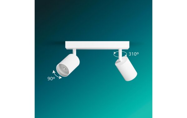Philips Wyatt Aufbauspot 1er ohne Leuchtmittel GU10, weiss