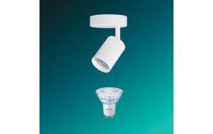 Philips Wyatt Aufbauspot 1er ohne Leuchtmittel GU10, weiss