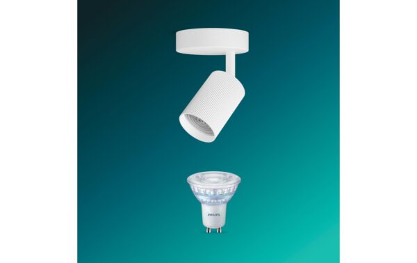 Philips Wyatt Aufbauspot 1er ohne Leuchtmittel GU10, weiss
