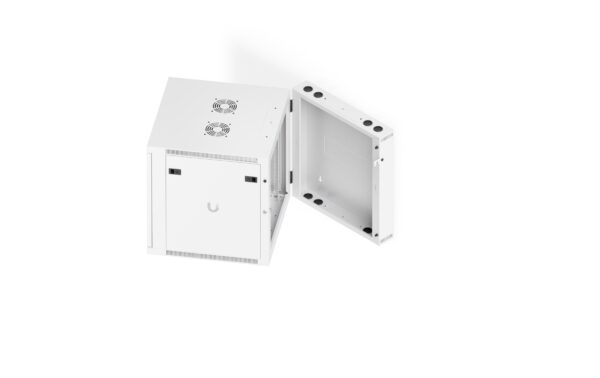 2163789_2 - Mediatech Ubiquiti Wandschrank 12HE 600mm swing perf mit Lüfter