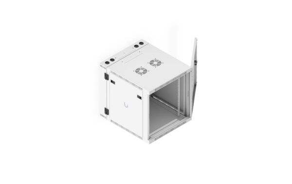 2163789_3 - Mediatech Ubiquiti Wandschrank 12HE 600mm swing perf mit Lüfter
