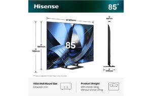 Hisense TV 85U7DSE 85 Mini-LED 4K