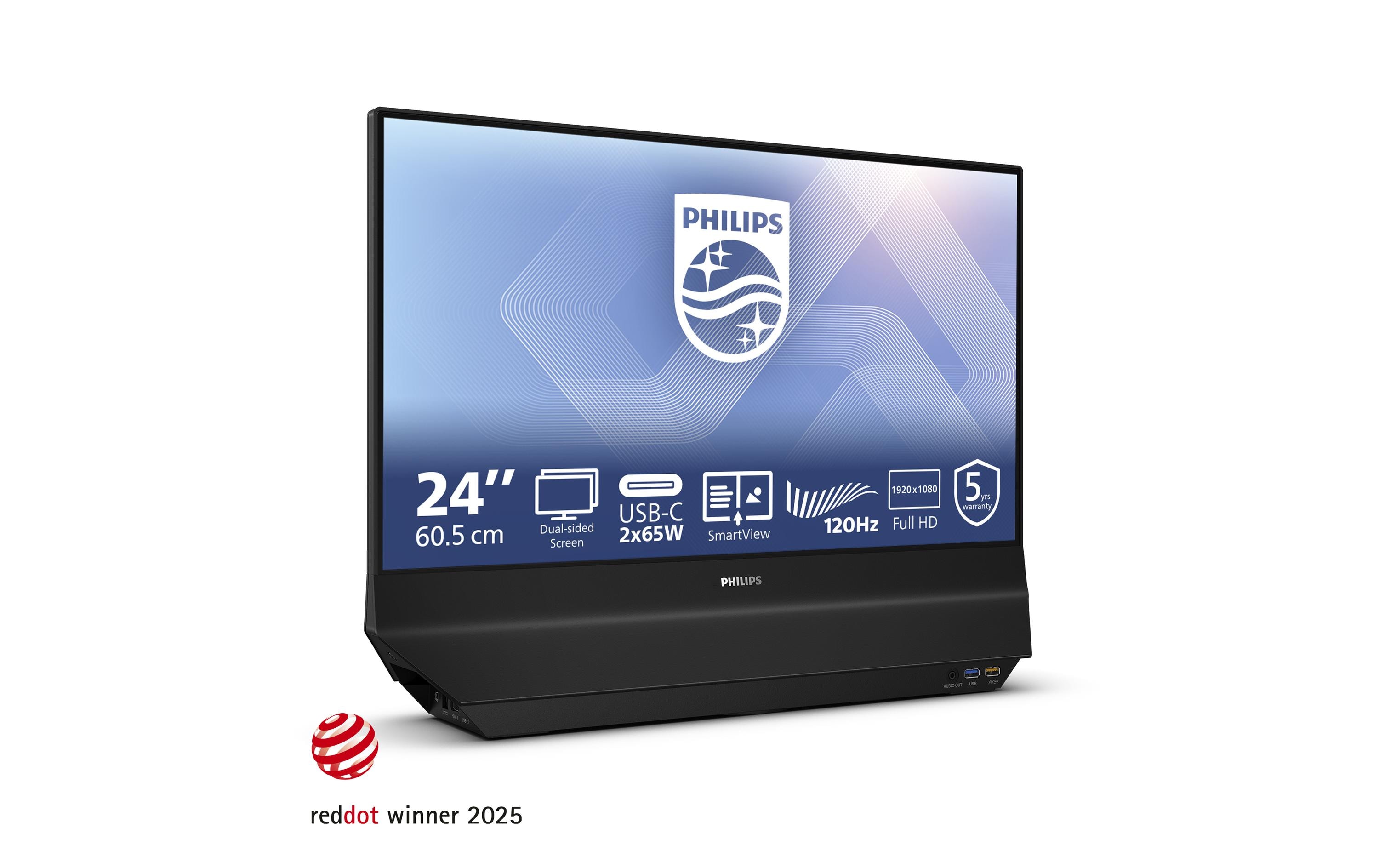 2164563_1 - Mediatech Philips 2x 23.8 24B2D5300/00, 1920x1080 HDMI, 2x65W PD Dual Mode, Speaker