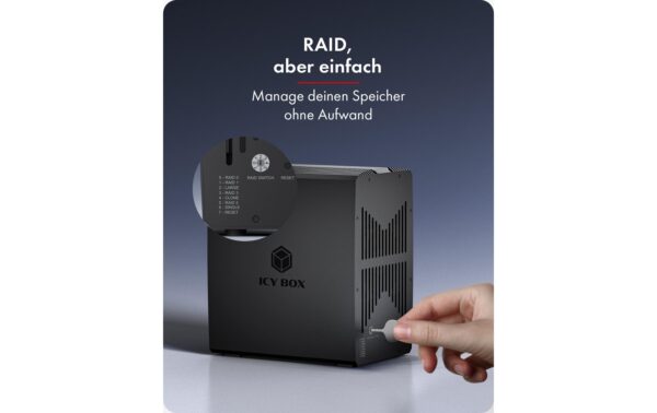 ICY BOX IB-RD3705-CU3 RAID-System 5-Bay RAID-System für 2.5/3.5
