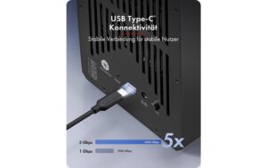 ICY BOX IB-RD3705-CU3 RAID-System 5-Bay RAID-System für 2.5/3.5