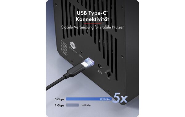 ICY BOX IB-RD3705-CU3 RAID-System 5-Bay RAID-System für 2.5/3.5