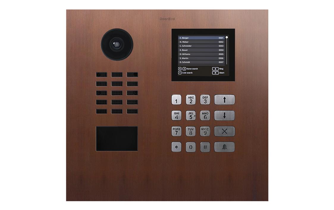 2165496 - Mediatech Doorbird IP Video Türsprechanlage D22DKH, Echte Baubronze kaufen Schweiz | Mediatech.ch