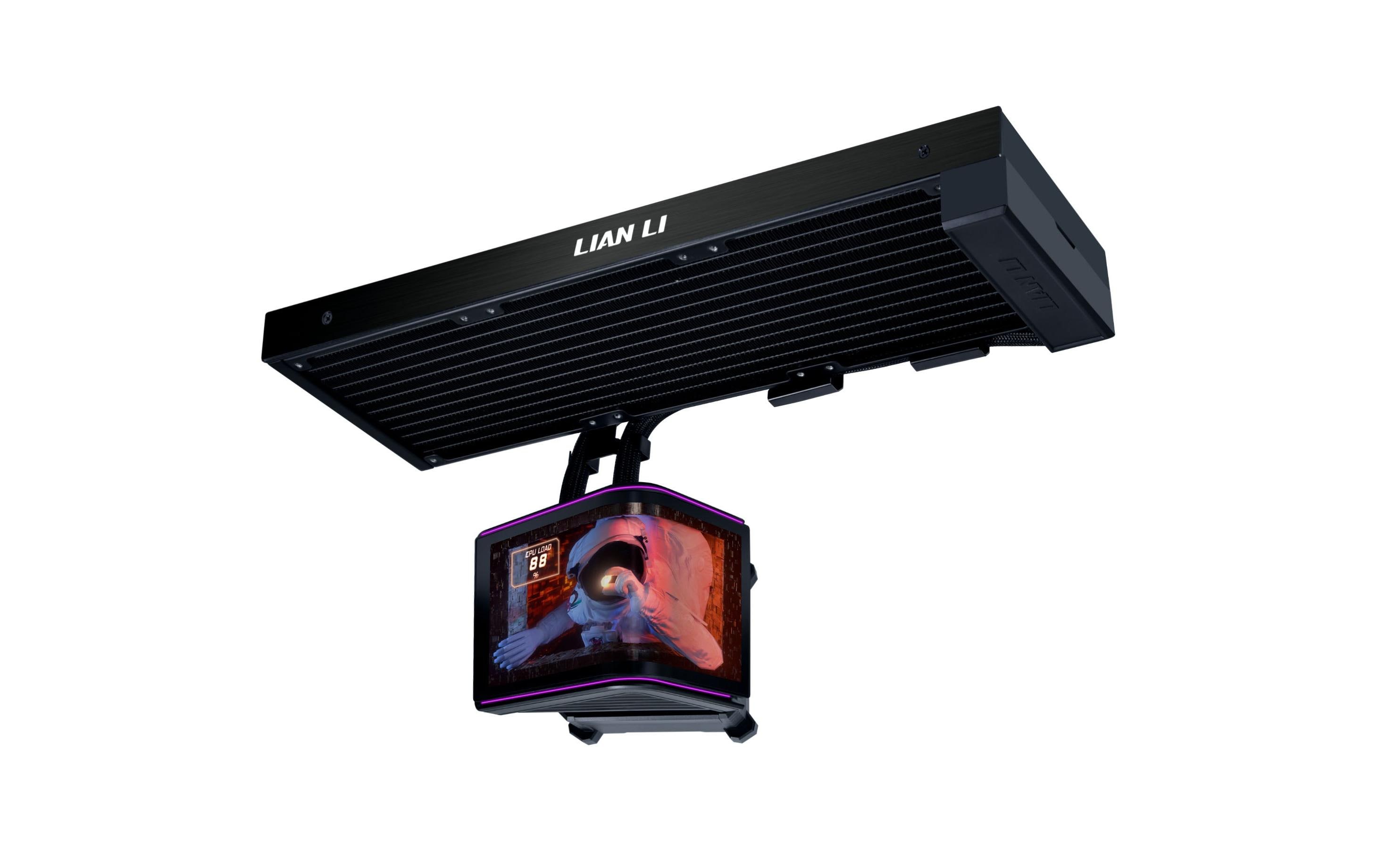 2167354 - Mediatech Wasserkühler Lian Li Hydroshift 2 360 Fanle Schawarz, Curved, AIO 360mm kaufen Schweiz | Mediatech.ch