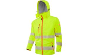 ACE Neon Lite Softshell Warnjacke 4XL für Herren (Klasse 3) - Gelb