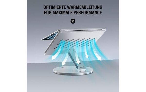 2169043_6 - Mediatech 4SMARTS Ständer ErgoPro, Grau Laptop/Tablet