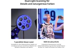 Creality Pika 3D-Scanner Kabellos Präziser 3D-Scanner mit KI