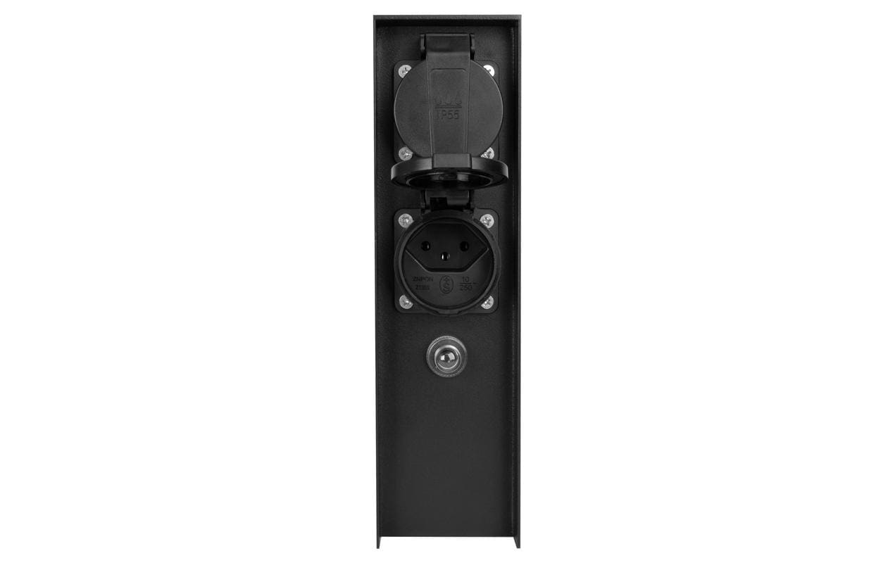 2171350_1 - Mediatech Steffen GardenLine Steckdosensäule mit 2 Aussensteckdosen T13 IP55, sz