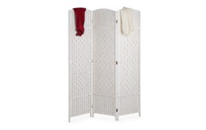 2173707 - Mediatech relaxdays Paravent Holz, 3-teilig, Weiss kaufen Schweiz | Mediatech.ch