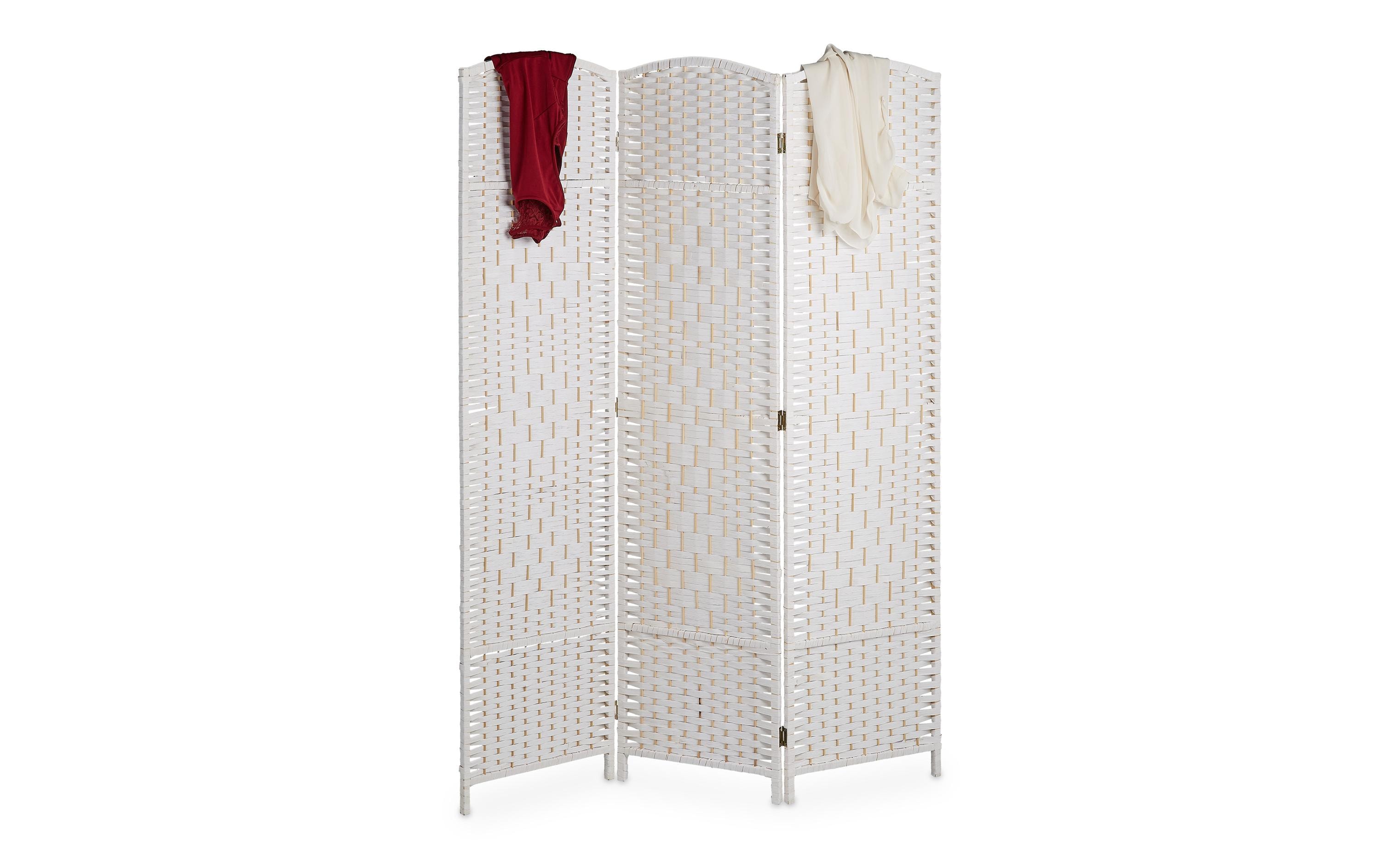 2173707 - Mediatech relaxdays Paravent Holz, 3-teilig, Weiss kaufen Schweiz | Mediatech.ch