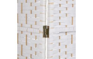 2173707_3 - Mediatech relaxdays Paravent Holz, 3-teilig, Weiss