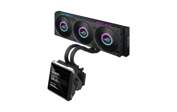 2175191_2 - Mediatech Asus ROG STRIX SLC IV 360 ARGB LCD BLK Liquid CPU Cooler, IPS LCD, 3x120mm ARGB