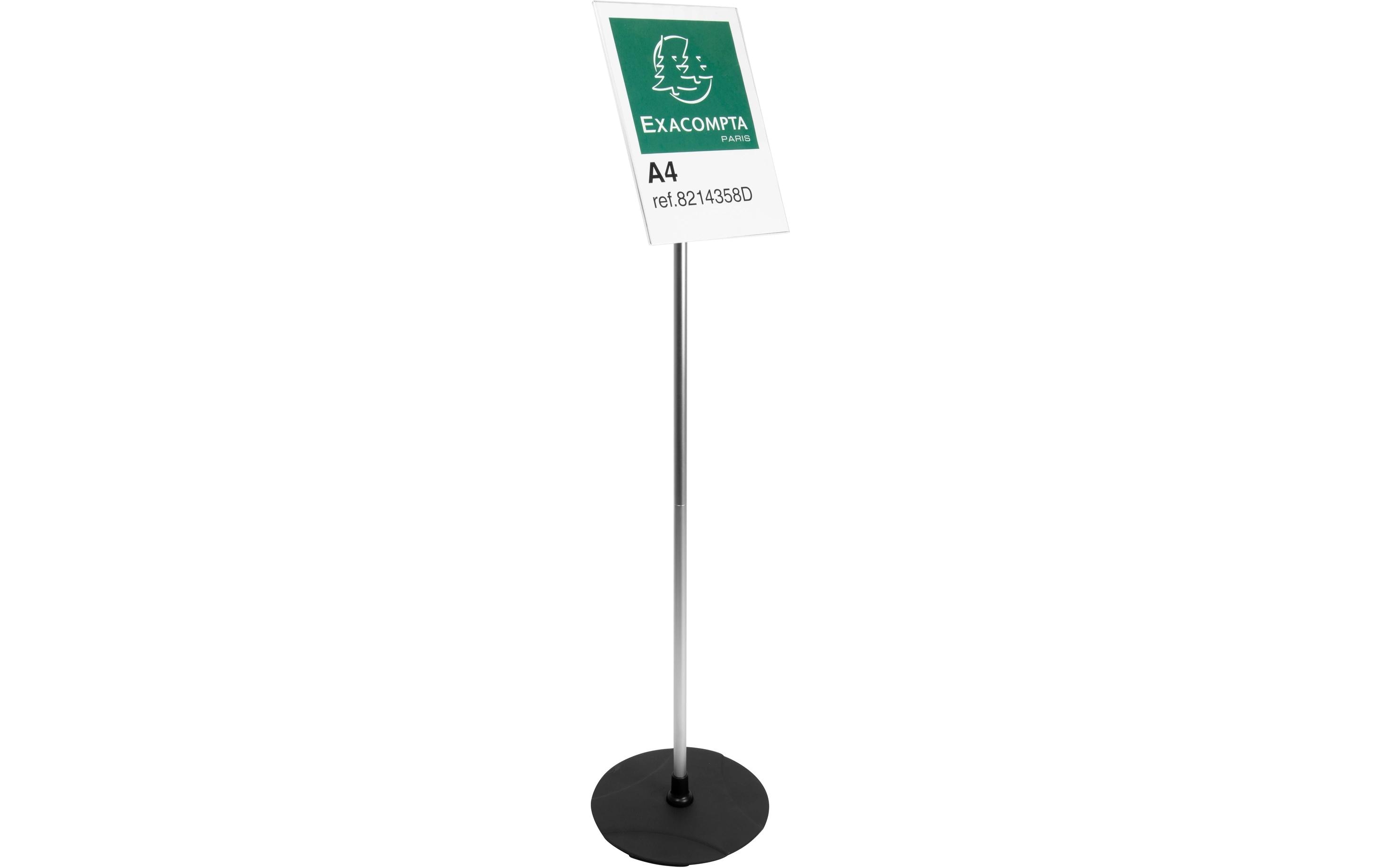 2179655_1 - Mediatech Exacompta Bodenständer A4 vertikal Acryl/Alu, 27x27x100cm