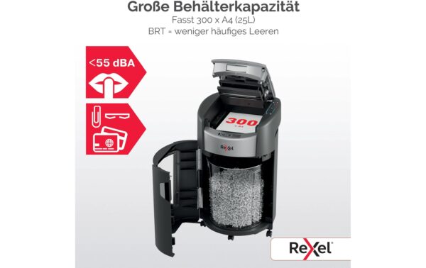 2183649_4 - Mediatech Rexel ShredMax Autofeed 300X P-4, 300 Blatt, schwarz