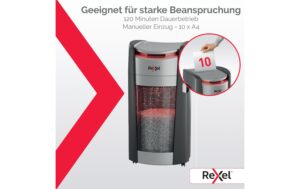 Rexel ShredMax Autofeed 600M P-5, 600 Blatt, schwarz