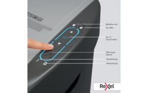 Rexel ShredMax Autofeed 600M P-5, 600 Blatt, schwarz