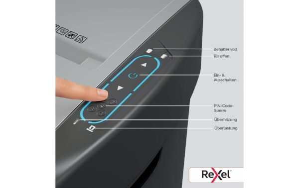 Rexel ShredMax Autofeed 600M P-5, 600 Blatt, schwarz