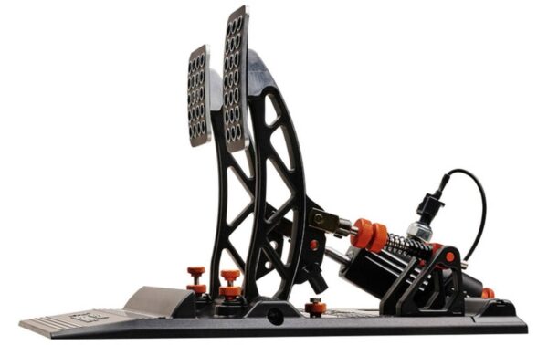 Asetek SimSports Invicta Accelerator and Aluminium Schwarz Orange