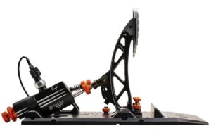 Asetek SimSports Invicta Accelerator and Aluminium Schwarz Orange