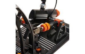 Asetek SimSports Invicta Accelerator and Aluminium Schwarz Orange