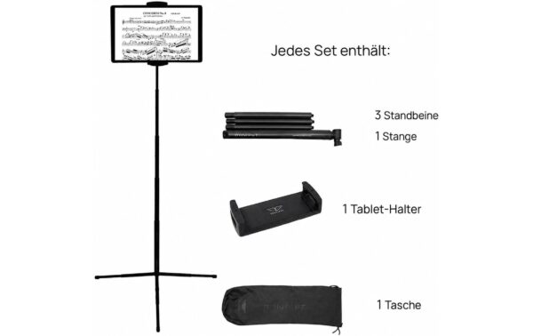 2189041_2 - Mediatech DOLFINOS miniput Magnetic Notenständer Digital Set für Tablets Notenständer