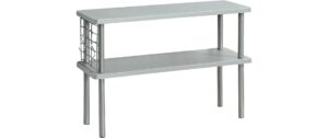 Kesper Lagerregal 2 Etagen B 55 x H 38 x T 20 cm, Grau
