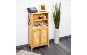 2191200_3 - Mediatech Relaxdays Aufbewahrungsschrank Bambus