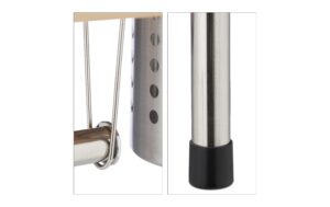 Relaxdays Lagerregal mit Rollenhalter