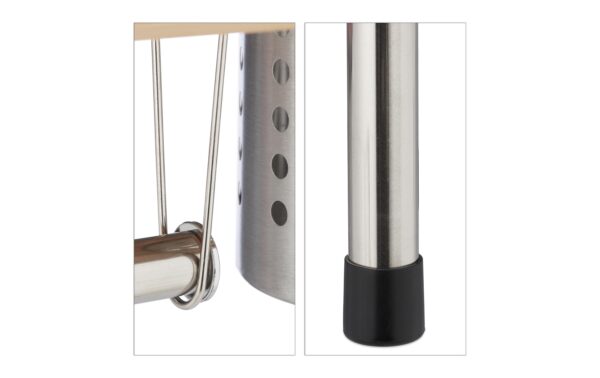 Relaxdays Lagerregal mit Rollenhalter