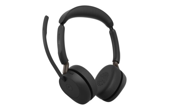 Jabra Evolve3 65 Duo Link 390c, MS, Stand MS, black, Stand, Dongle USB-A