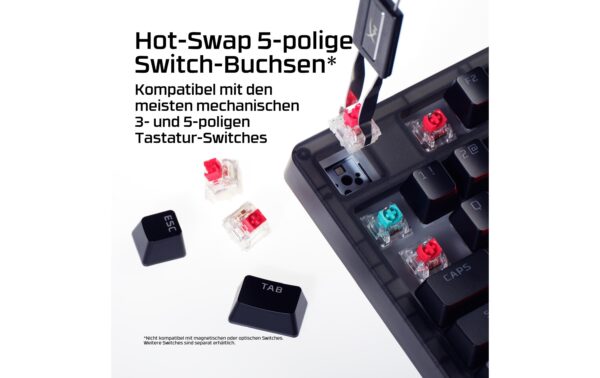 2193059_6 - Mediatech HyperX Origins 2 1800 Mechanische Gaming-Tastatur, wired, CH, RGB