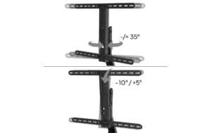 TV-Standfuss, 165 cm (65) bis 40 kg schwenkbar, neigbar, höhenverstellbar