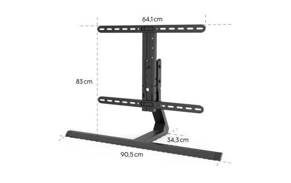 TV-Standfuss, 165 cm (65) bis 40 kg schwenkbar, neigbar, höhenverstellbar