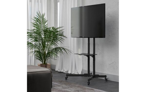 2193888_6 - Mediatech TV-Trolley, bis 75 Zoll, Schwarz höhenverstellbar