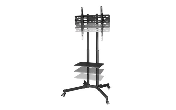 2193888_8 - Mediatech TV-Trolley, bis 75 Zoll, Schwarz höhenverstellbar