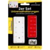 2194476 - Mediatech Schönenberger 2er Set Universalhalterung Befestigung von Steckdosenleisten