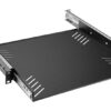 2194609 - Mediatech Adam Hall 19? Parts RACK TRAY 01 1HE mit Auszugschienen Stahl Schwarz