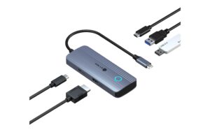 ICY BOX IB-DK4081-SO-LCD Dockingstation USB Type-C 5in1 Dockingstation mit LCD-Disp