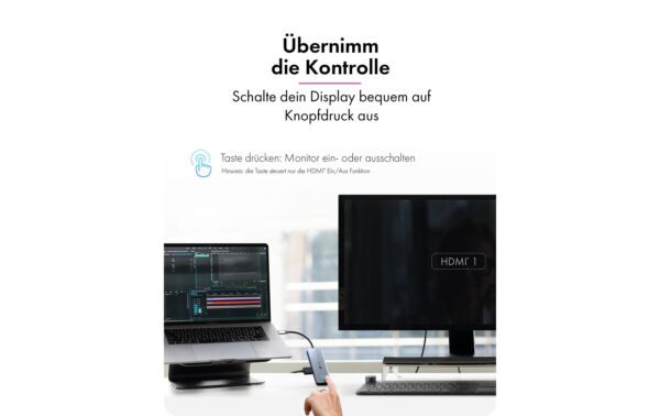2195230_2 - Mediatech ICY BOX IB-DK4081-SO-LCD Dockingstation USB Type-C 5in1 Dockingstation mit LCD-Disp