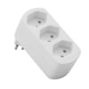 2195463 - Mediatech Schönenberger Abzweigstecker 3xT13 drehbar, weiss