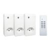 2195515 - Mediatech Schönenberger Funkschalter Set Indoor 3er Set, 25m Reichw, Freq 433.92 MHz, ws