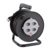 Schönenberger Kabelrolle 4xT13 25m Thermoschutzschalter, IP20, sz/grau