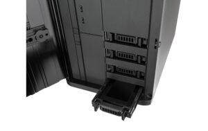 2199795_1 - Mediatech SilverStone NAS SST-CS240, ohne Netzteil Alu-Gehäuse schwarz, 211x285x360mm (BxHxT)